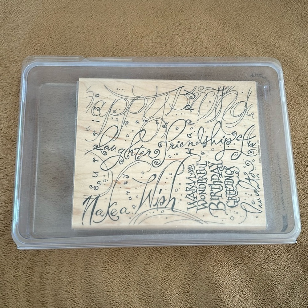 Stampin’ Up! 2000 Happy Birthday Greetings Stamp Set of One